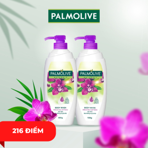 Bộ 2 chai sữa tắm Palmolive mịn màng quyến rũ 100% chiết xuất từ phong lan chai 500g