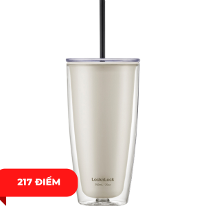 Ly nhựa 2 lớp Lock&Lock kèm ống hút 750ml HAP507