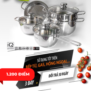 Bộ Nồi Inox 5 Chiếc Fivestar