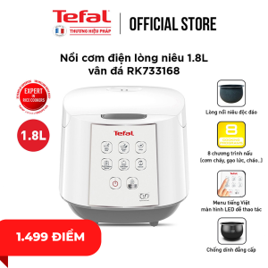 Nồi cơm điện tử Tefal- 1.8L - TH Pháp - 8 Chương trình nấu